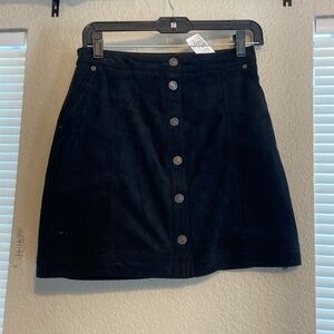 Suede A&F skirt